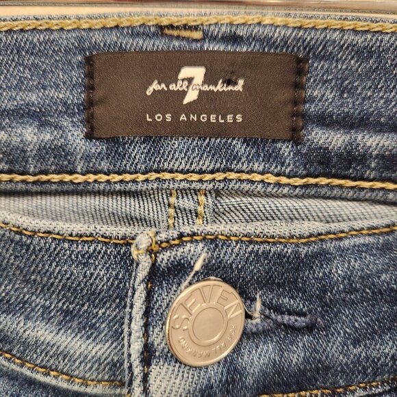 7 For All Mankind Slim Kick Jeans - Size 26 - Picture 8 of 12